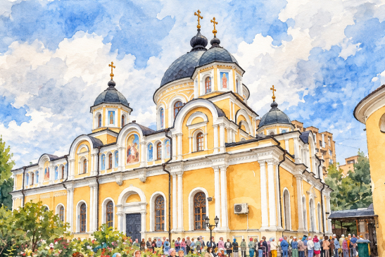 На Покров в Покровский монастырь к мощам св. Старицы Матроны